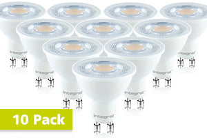 Integral ILGU10NC070-10 - CLASSIC GU10 BULB 10 PACK 500LM 5.7W 2700K NON-DIMM 36 BEAM