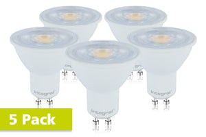 Integral ILGU10NC089-5 - CLASSIC GU10 BULB 5 PACK 410LM 4.7W 2700K NON-DIMM 36 BEAM