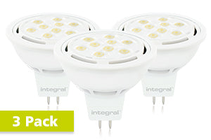 Integral ILMR16NE024-3 - CLASSIC HIGH LUMEN MR16 BULB 3 PACK GU5.3 700LM 8W 4000K NON-DIMM 36 BEAM