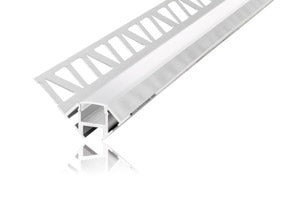 Integral ILPFC156 - PROFILE ALUMINIUM CORNER SURFACE MOUNT 1M FROSTED DIFFUSER INCLUDE 2 ENDCAPS