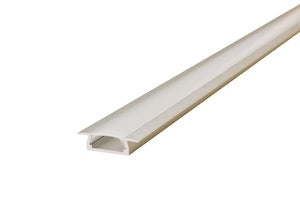 Integral ILPFR017 - PROFILE ALUMINIUM RECESSED 1M FROSTED DIFFUSER 22 X 6MM