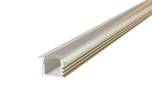 Integral ILPFR023 - PROFILE ALUMINIUM RECESSED 2M CLEAR DIFFUSER 22 X 12.2MM