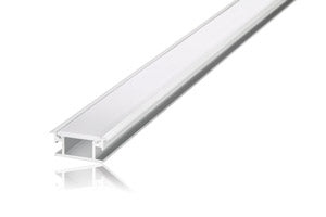 Integral ILPFR094 - PROFILE ALUMINIUM RECESSED 1M FROSTED DIFFUSER 26.9 X 11MM INCLUDE 2 ENDCAPS