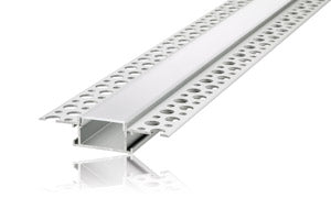 Integral ILPFR164 - PROFILE ALUMINIUM RECESSED 1M FROSTED DIFFUSER INCLUDE 2 ENDCAPS