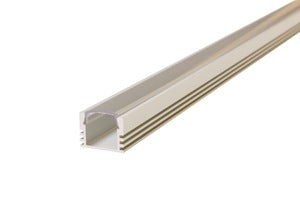 Integral ILPFS008 - PROFILE ALUMINIUM SURFACE MOUNT 1M CLEAR DIFFUSER 16 X 12MM