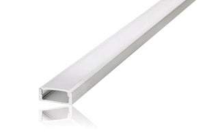 Integral ILPFS053 - PROFILE ALUMINIUM SURFACE MOUNT 1M FROSTED DIFFUSER 22.6 X 8.5MM INCLUDE 2 ENDCAPS AND 2 MOUNTING BRACKETS