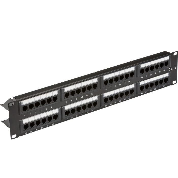 Knightsbridge NET48C5E 19 Inch 2U 48-port UTP CAT5e patch panel