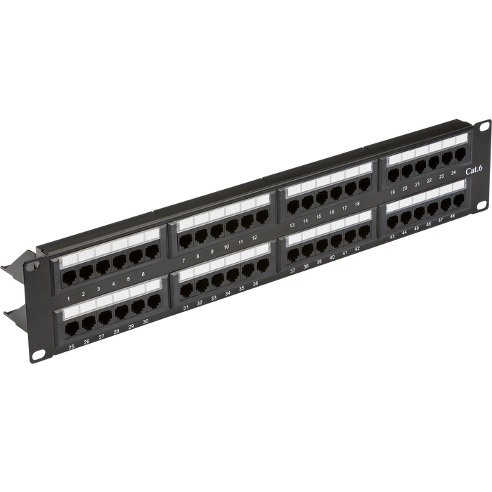 Knightsbridge NET48C6 19� 2U 48-port UTP CAT6 patch panel