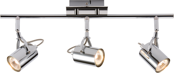 Knightsbridge NSP3C 230V GU10 Triple bar Spotlight - Chrome