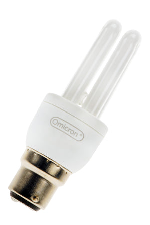 Bailey - OMC0103 - CFL Mini Tube B22d 240V 3W/827 Light Bulbs Omicron - The Lamp Company