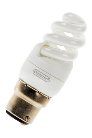 Bailey - OMC1103 - CFL Mini Spiral B22d 240V 3W/827 Light Bulbs Omicron - The Lamp Company