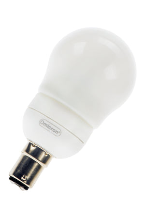 Bailey - OMC2506 - CFL Mini GLS Ba15d 240V 11W/827 Opal Light Bulbs Omicron - The Lamp Company