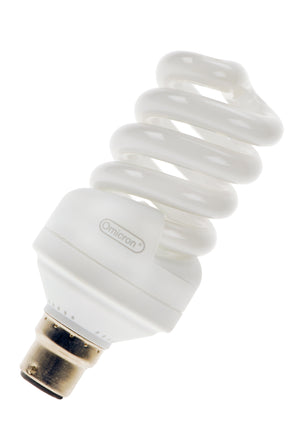 Bailey - OMC9120 - CFL Spiral B22d 240V 20W/827 Sensor Light Bulbs Omicron - The Lamp Company