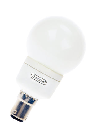 Bailey - OMC9944 - CFL Ball G50 Ba15d 240V 4W/827 Opal Light Bulbs Omicron - The Lamp Company