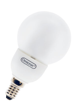 Bailey - OMC9953 - CFL Ball G60 E14 240V 5W/827 Pearl Light Bulbs Omicron - The Lamp Company