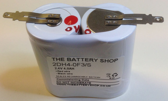 TBS 2DH4-0F3-S Battery 2.4v 4.0Ah Ni-Cd