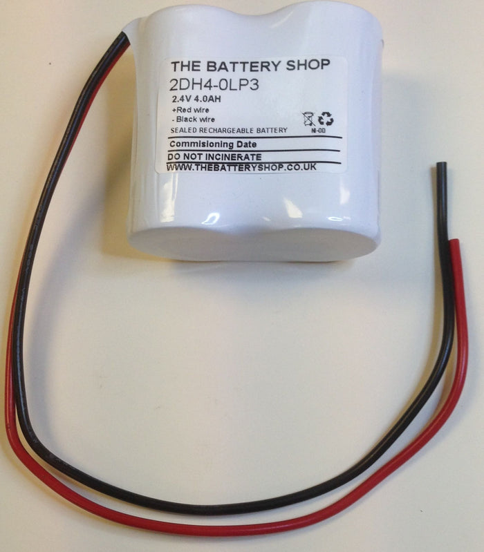 TBS 2DH4-0LP3 Battery 2.4v 4.0Ah Ni-Cd