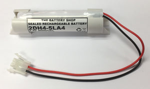 TBS 2DH4-5LA4-EC 2.4v 4.5Ah Ni-Cd Battery Pack (2D BATTERY 45NC70 CON+CAP) Emergency Lighting Batteries The Lamp Company - The Lamp Company