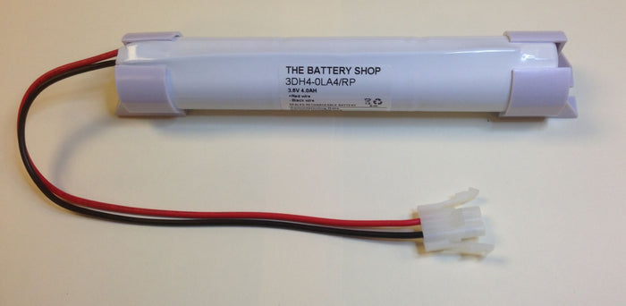 TBS 3DH4-0LA4-RP-EC Battery 3.6v 4.0Ah Ni-Cd with END CAPS