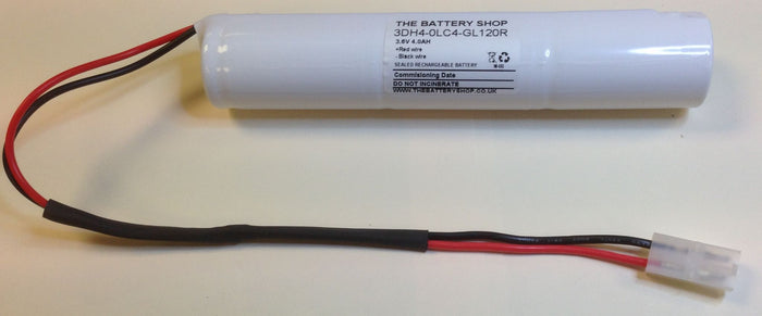 TBS 3DH4-0LC4-GL120R Battery 3.6v 4.0Ah Ni-Cd