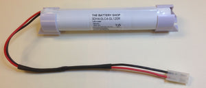 TBS 3DH4-0LC4-GL120R-EC Battery 3.6v 4.0Ah Ni-Cd WITH END CAPS Emergency Lighting Batteries The Lamp Company - The Lamp Company