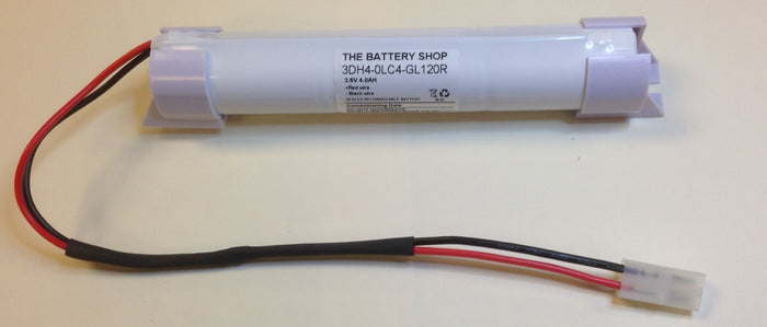 TBS 3DH4-0LC4-GL120R-EC Battery 3.6v 4.0Ah Ni-Cd WITH END CAPS