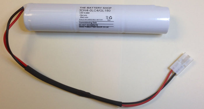 TBS 3DH4-0LC4-GL180 Battery 3.6v 4.0Ah Ni-Cd