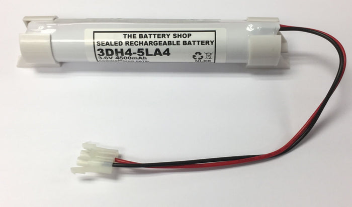 TBS 3DH4-5LA4-EC 3.6v 4.5Ah Ni-Cd Battery Pack ( 3D BATTERY 45NC70 CON+CAP)