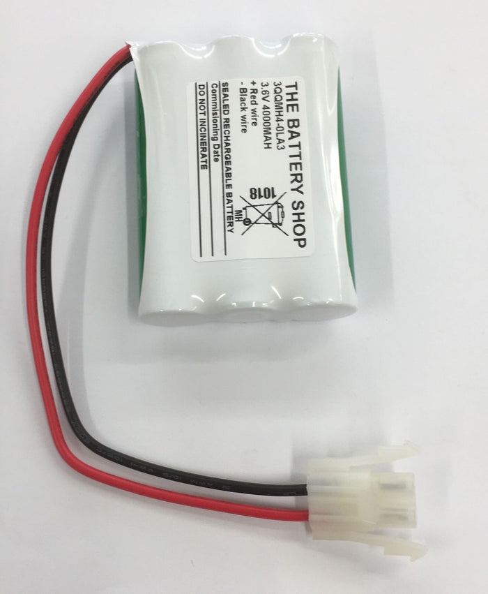 TBS 3QQMH4-0LA3 3.6v 4.0Ah Ni-Mh Emergency Lighting Battery Pack (14-402, BLB014, BAT066)