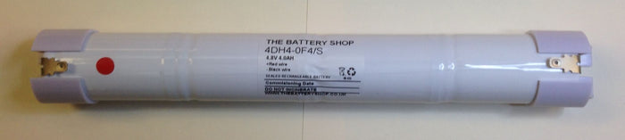 TBS 4DH4-0F4/L-EC 4.8v 4.0Ah Ni-Cd Battery Pack WITH END CAPS