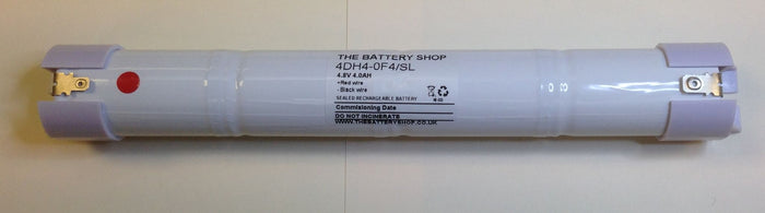 TBS 4DH4-0F4/SL-EC 4.8v 4.0Ah Ni-Cd Battery Pack with END CAPS