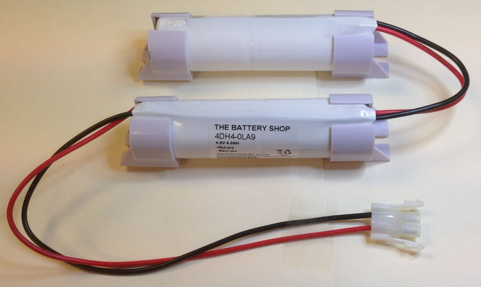 TBS 4DH4-0LA9-EC 4.8v 4.0Ah Emergency Lighting Battery Pack with END CAPS (14-004E)