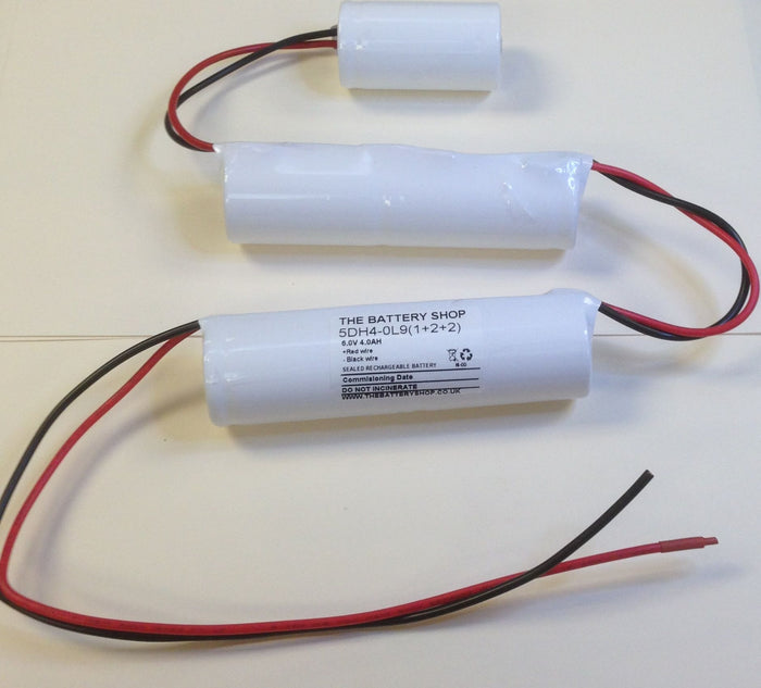 TBS 5DH4-0L9(1+2+2) 6.0v 4.0Ah Ni-Cd Battery