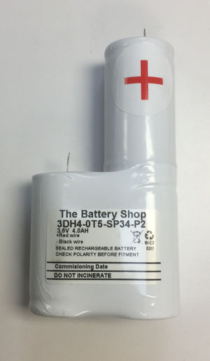 TBS 5DH4-0T5-SP34-P2 6.0v 4.0Ah Ni-Cd Battery Pack (+ on 2 stick, - on 3 stick) D Cell Ni-Cd and Ni-Mh Batteries and Battery Packs The Lamp Company - The Lamp Company