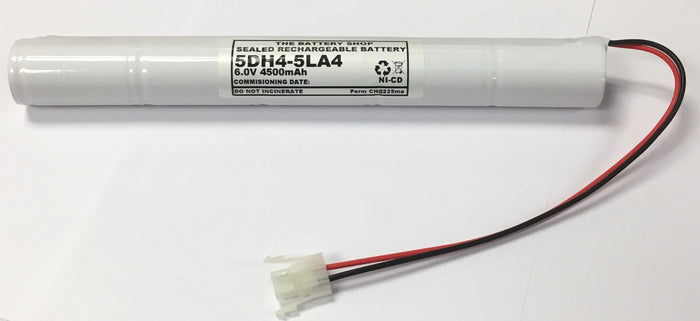 TBS 5DH4-5LA4 6.0v 4.5Ah Ni-Cd Battery Pack ( 5D BATTERY 45NC70 CON)