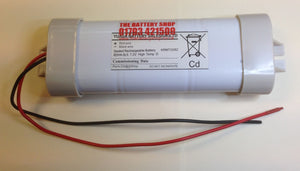 TBS 6DH4-0L5-DEC 7.2v 4.0Ah Ni-Cd Battery with END CAPS Emergency Lighting Batteries The Lamp Company - The Lamp Company