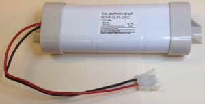 TBS 6DH4-0LA5-DEC 7.2v 4.0Ah Ni-Cd Battery with END CAPS Emergency Lighting Batteries The Lamp Company - The Lamp Company