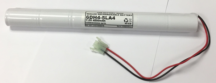 TBS 6DH4-5LA4 7.2v 4.5Ah Ni-Cd Battery Pack ( 6D BATTERY 45NC70 CON)