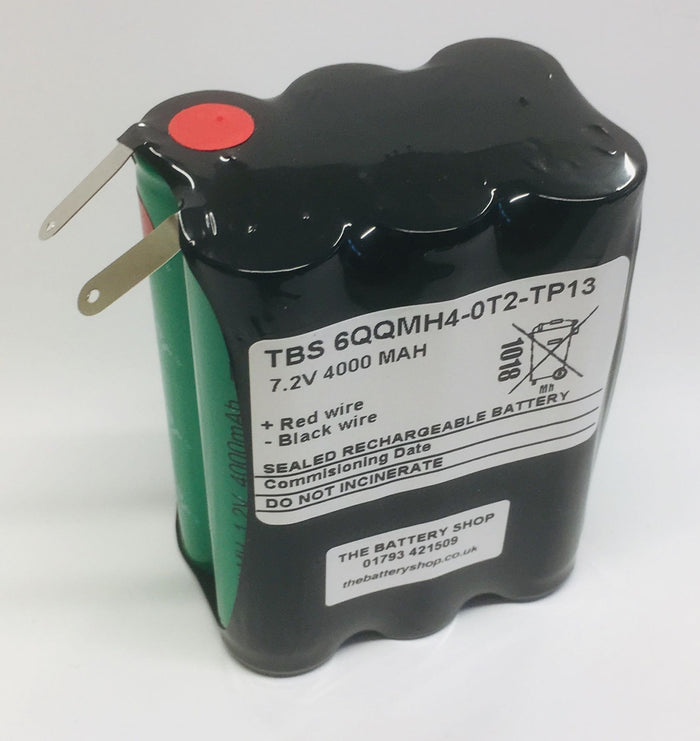 TBS 6QQMH4-0T2-TP13 7.2v 4.0Ah Ni-Mh Battery