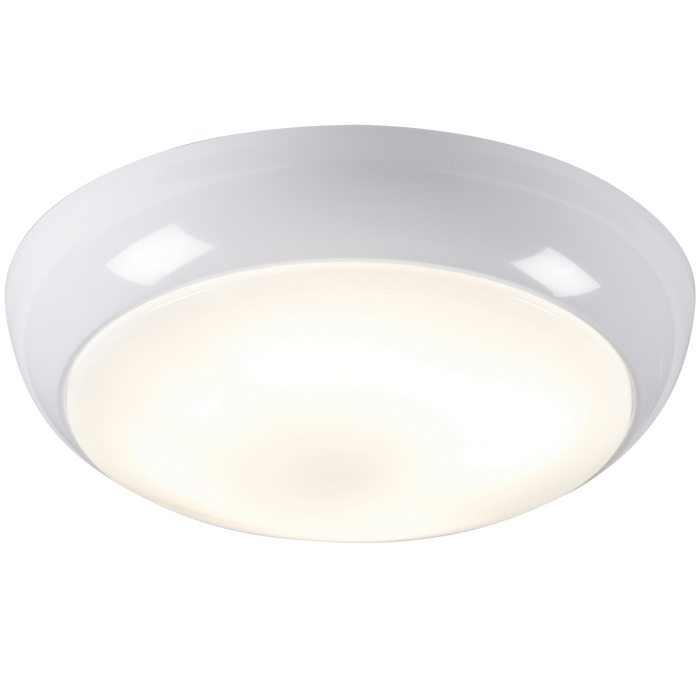 Knightsbridge TPB38WOHF IP44 38W HF Polo Bulkhead with Opal Diffuser and White Base