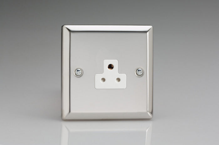 Varilight XCRP2AW - 1-Gang 2A Round Pin Socket