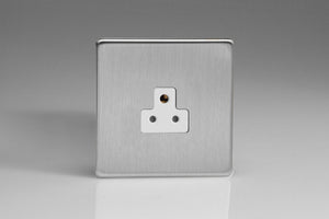 Varilight XDSRP2AWS - 1-Gang 2A Round Pin Socket