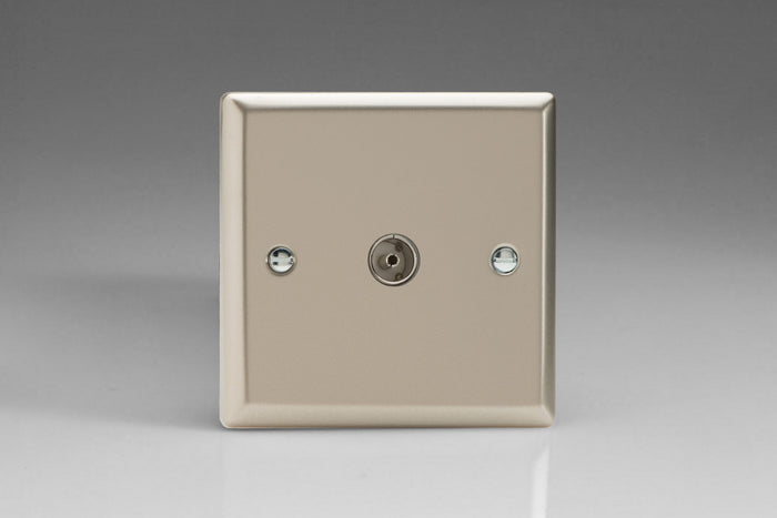 Varilight XN8 - 1-Gang TV Socket, Co-Axial