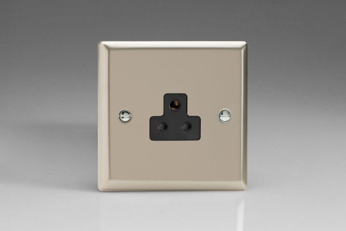 Varilight XNRP2AB - 1-Gang 2A Round Pin Socket