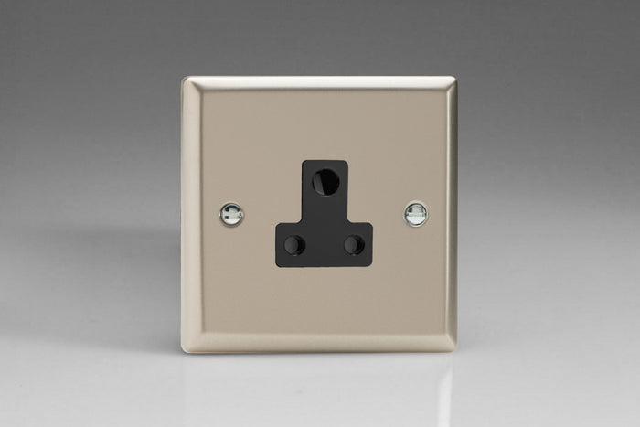 Varilight XNRP5AB - 1-Gang 5A Round Pin Socket