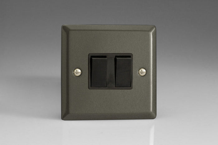 Varilight XP77B - 2-Gang 10A Intermediate Rocker Switch