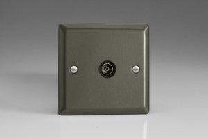 Varilight XP8ISOB - 1-Gang TV Socket, Isolated Co-axial