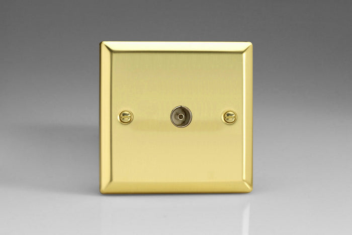 Varilight XV8 - 1-Gang TV Socket, Co-Axial