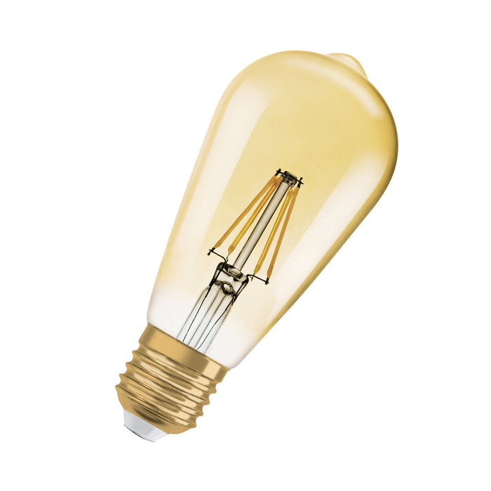 Ledvance Vintage 1906 LED CLASSIC EDISON DIM 55  6.5 W/2400 K GOLD E27