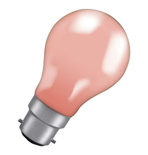 Crompton 15PIBC-GLZ BC-B22d 15W GLS Pink Light Bulb